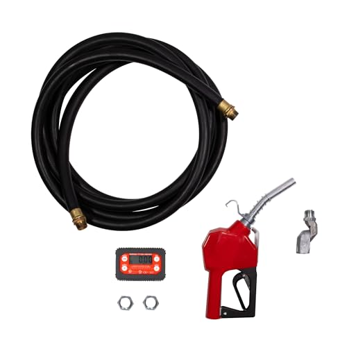 Fill-Rite FRBN075HASD 3/4" x 20' Fuel Transfer Discharge Hose with Digital Meter for Automotive Fueling Stations High-Qu