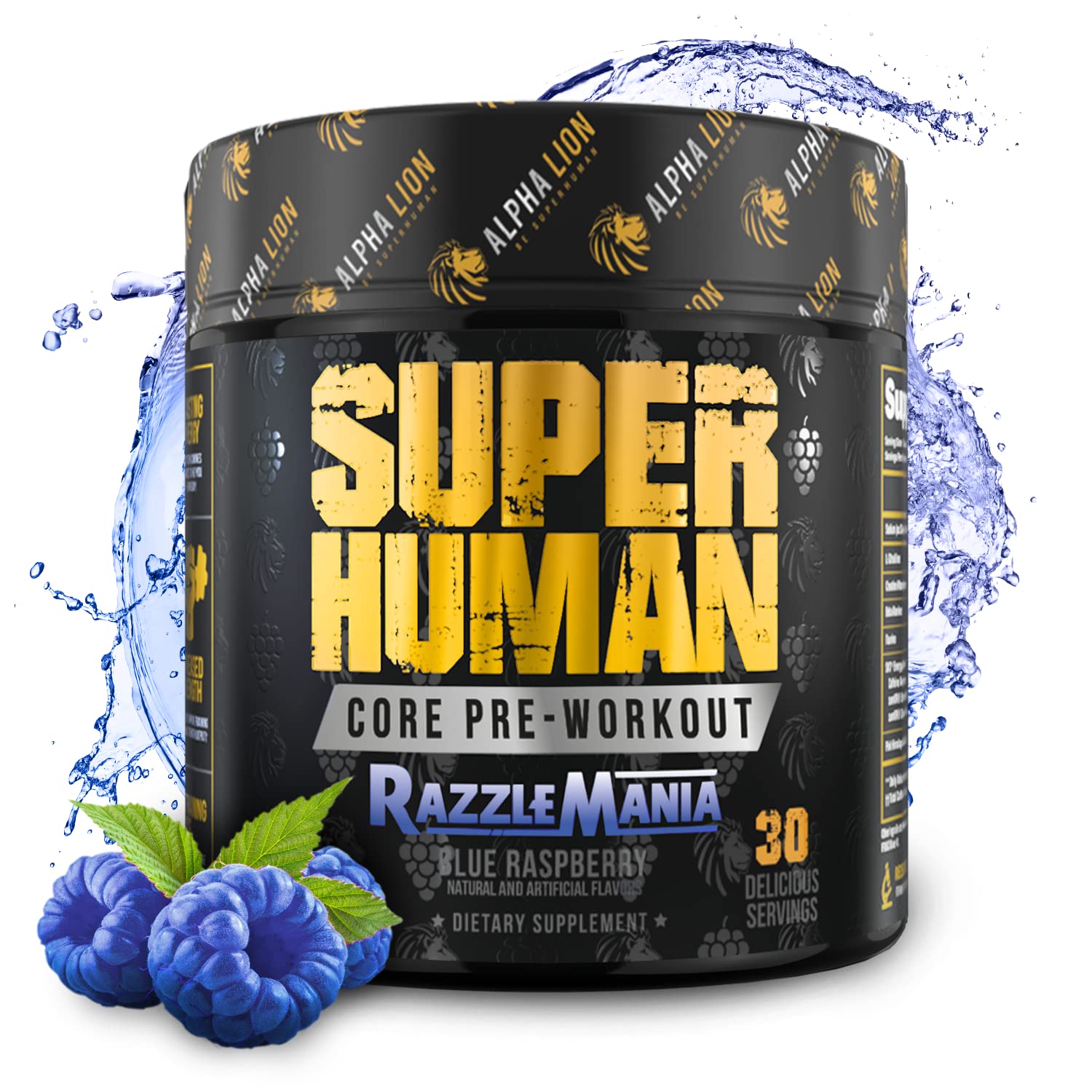 Alpha Lion Core Pre Workout for Performance and Energy (30 Servings, Blue Raspberry)
| Alpha Lion Core Pre Workout Powd