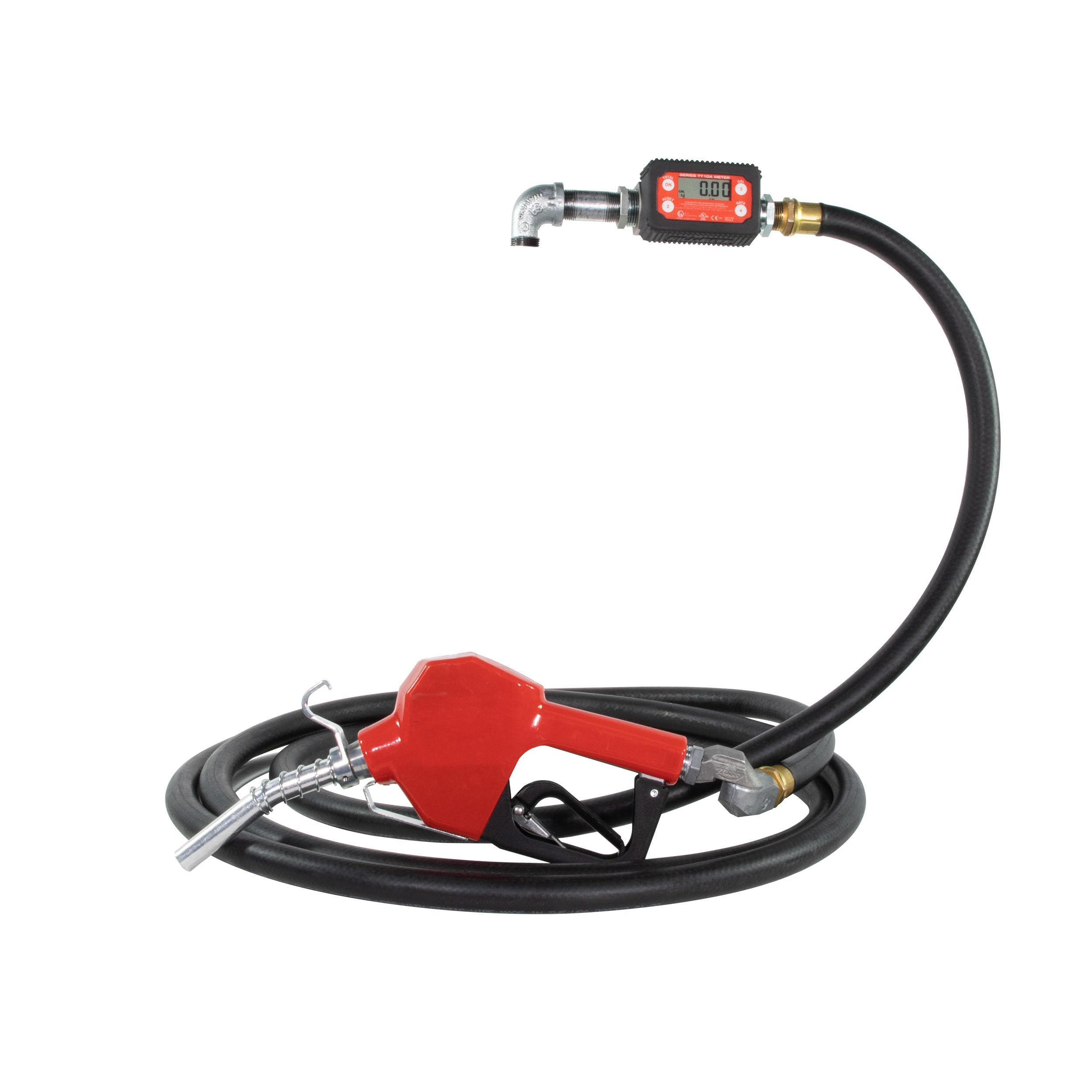 Fill-Rite FRBN075HASD 3/4" x 20' Fuel Transfer Discharge Hose with Digital Meter for Automotive Fueling Stations High-Qu